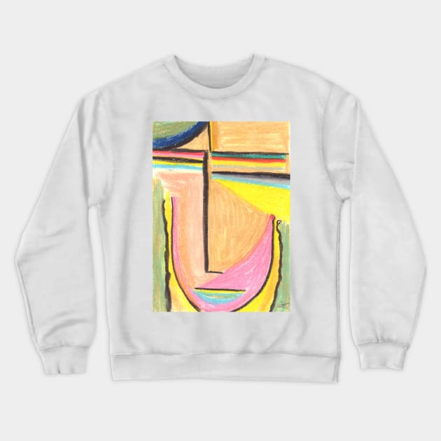 Abstract Face Crewneck Sweatshirt by jamesknightsart